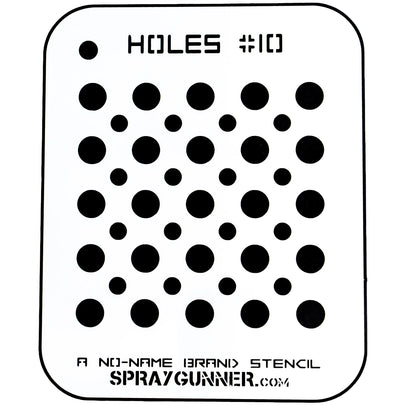 Holes #10 Stencil for airbrushing by NO-NAME Brand