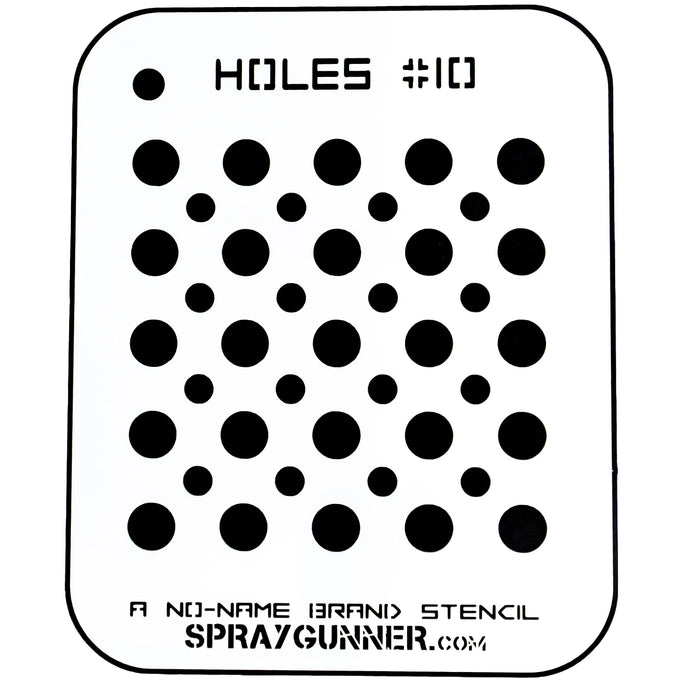 Holes #10 Stencil for airbrushing by NO-NAME Brand
