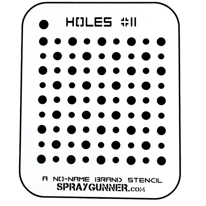 Holes #11 Stencil for airbrushing by NO-NAME Brand