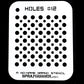 Holes #12 Stencil for airbrushing by NO-NAME Brand