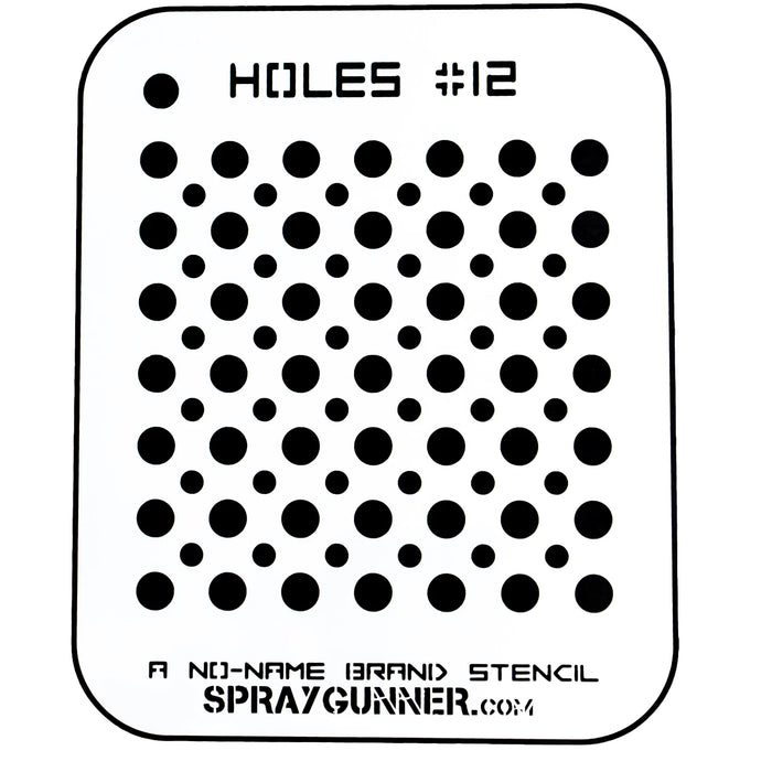 Holes #12 Stencil for airbrushing by NO-NAME Brand