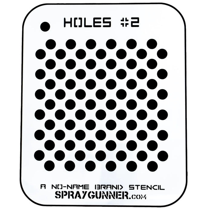 Holes #2 Stencil for airbrushing by NO-NAME Brand