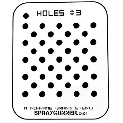 Holes #3 Stencil for airbrushing by NO-NAME Brand