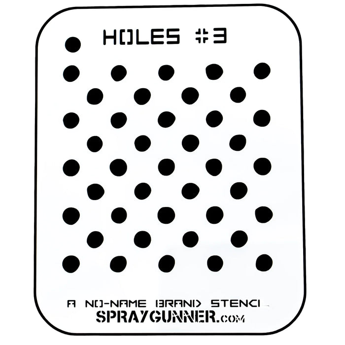 Holes #3 Stencil for airbrushing by NO-NAME Brand