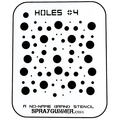 Holes #4 Stencil for airbrushing by NO-NAME Brand