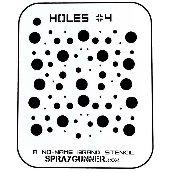 Holes #4 Stencil for airbrushing by NO-NAME Brand