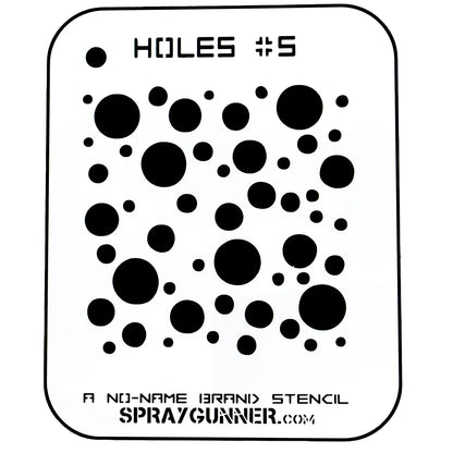 Holes #5 Stencil for airbrushing by NO-NAME Brand