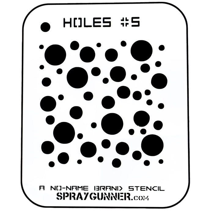 Holes #5 Stencil for airbrushing by NO-NAME Brand