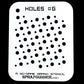 Holes #6 Stencil for airbrushing by NO-NAME Brand