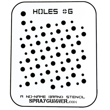 Holes #6 Stencil for airbrushing by NO-NAME Brand
