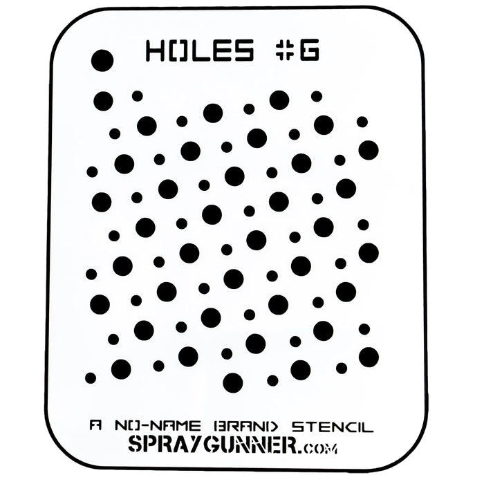 Holes #6 Stencil for airbrushing by NO-NAME Brand