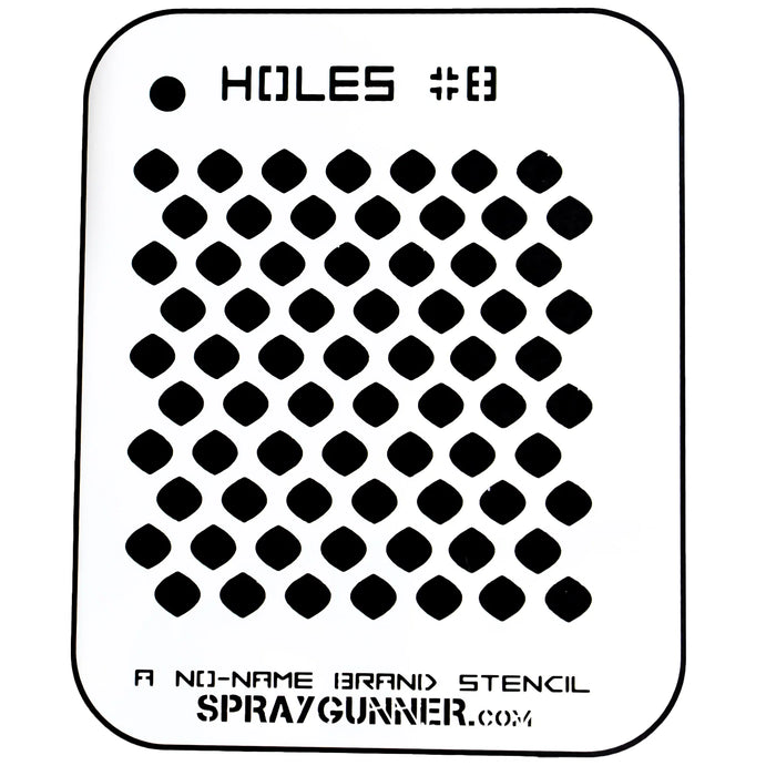Holes #8 Stencil for airbrushing by NO-NAME Brand