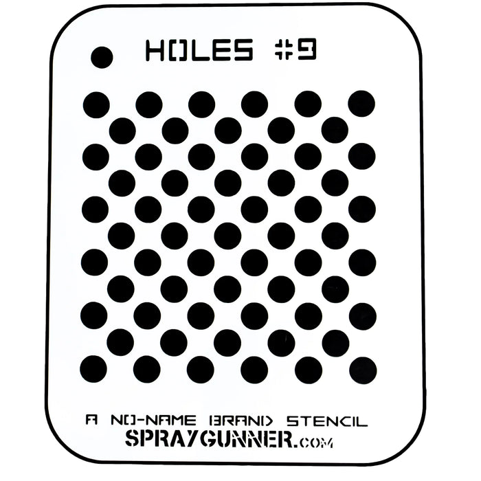 Holes #9 Stencil for airbrushing by NO-NAME Brand