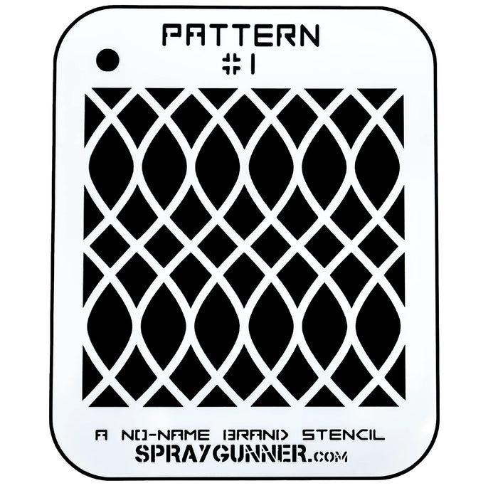 Pattern #1 Stencil for airbrushing by NO-NAME Brand
