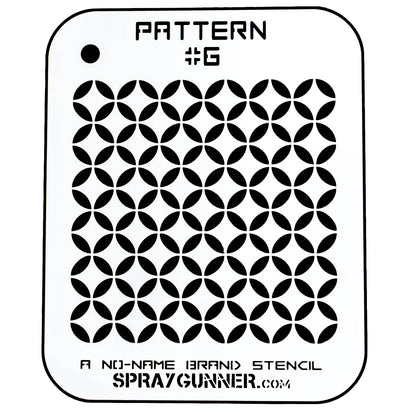 Pattern #6 Stencil for airbrushing by NO-NAME Brand