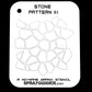 Stone Pattern #1 Stencil for airbrushing by NO-NAME Brand