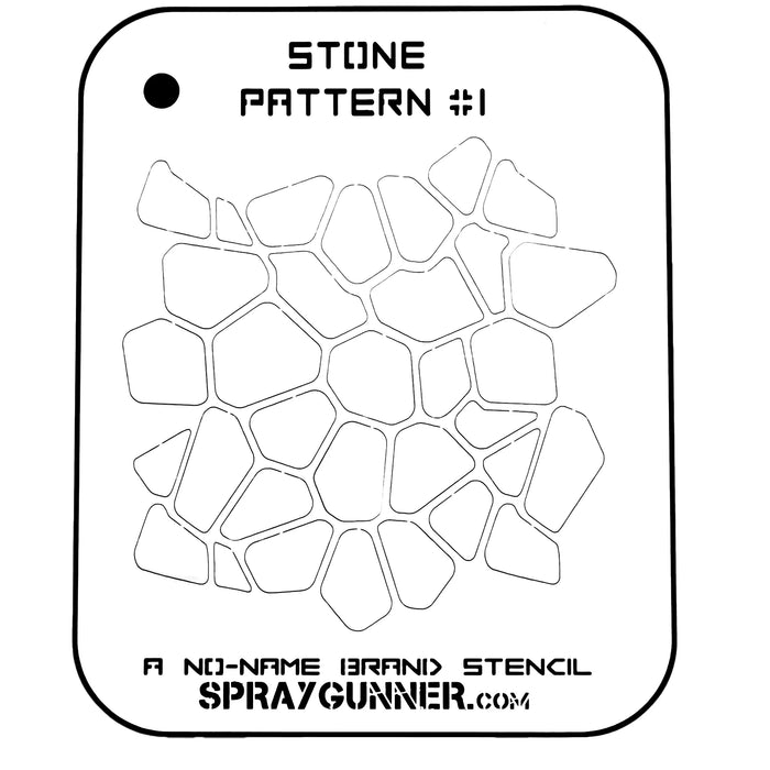 Stone Pattern #1 Stencil for airbrushing by NO-NAME Brand
