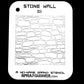 Stone Wall #1 Stencil for airbrushing by NO-NAME Brand