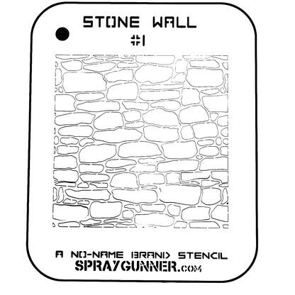 Stone Wall #1 Stencil for airbrushing by NO-NAME Brand