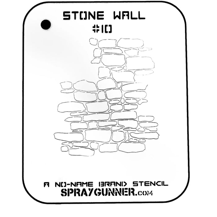 Stone Wall Stencil #10 for airbrushing by NO-NAME Brand