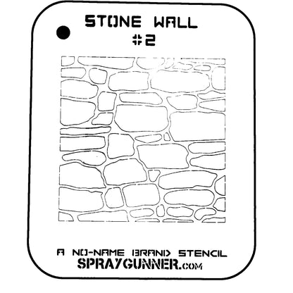 Stone Wall #2 Stencil for airbrushing by NO-NAME Brand