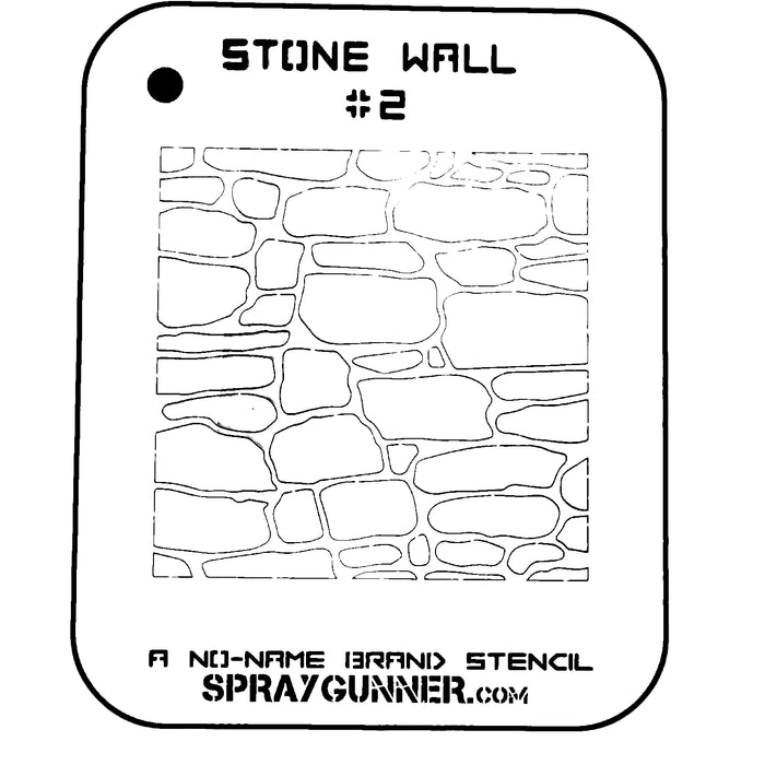Stone Wall #2 Stencil for airbrushing by NO-NAME Brand