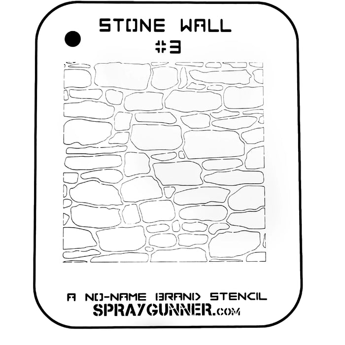 Stone Wall #3 Stencil for airbrushing by NO-NAME Brand