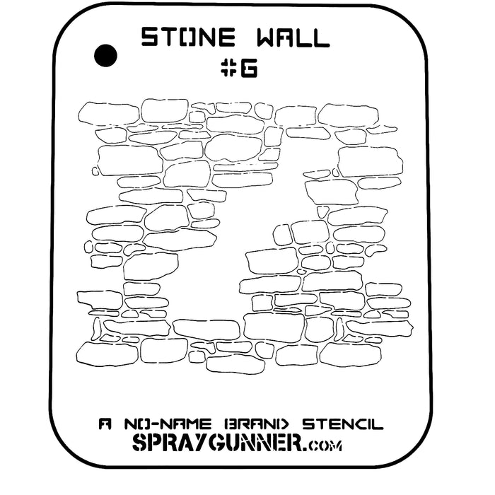 Stone Wall #6 Stencil for airbrushing by NO-NAME Brand
