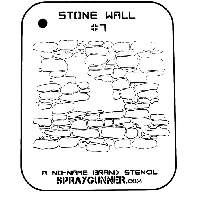 Stone Wall #7 Stencil for airbrushing by NO-NAME Brand