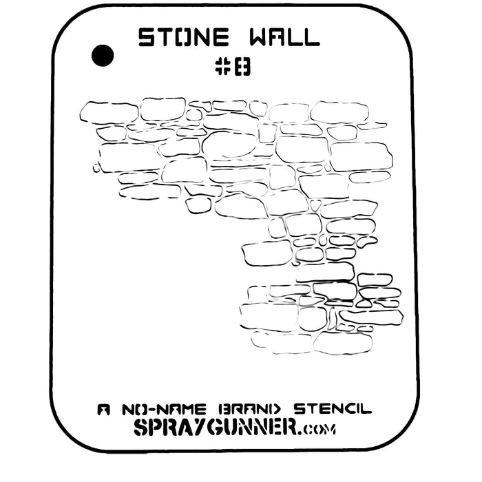 Stone Wall Stencil #8 for airbrushing by NO-NAME Brand