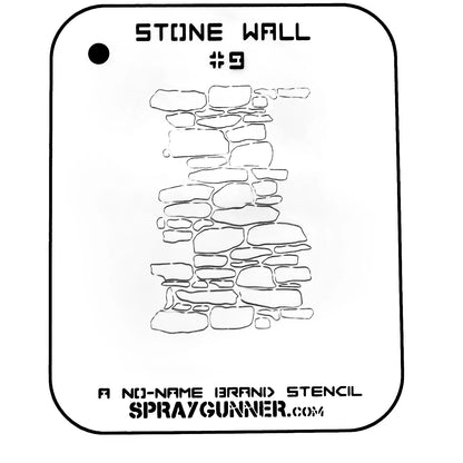 Stone Wall Stencil #9 for airbrushing by NO-NAME Brand