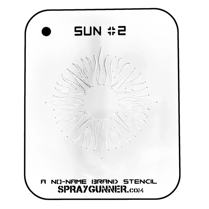 Sun #2 Stencil for airbrushing by NO-NAME Brand