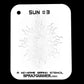 Sun #3 Stencil for airbrushing by NO-NAME Brand