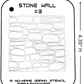 Stone Wall #3 Stencil for airbrushing by NO-NAME Brand