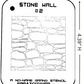 Stone Wall #1 Stencil for airbrushing by NO-NAME Brand