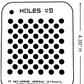 Holes #8 Stencil for airbrushing by NO-NAME Brand