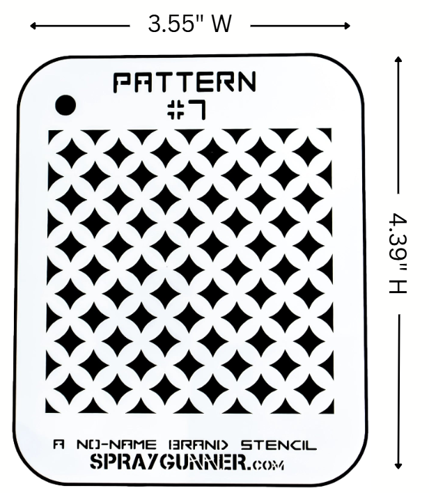 Pattern #7 Stencil for airbrushing by NO-NAME Brand