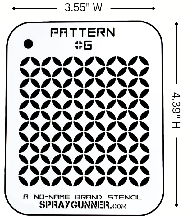 Pattern #6 Stencil for airbrushing by NO-NAME Brand