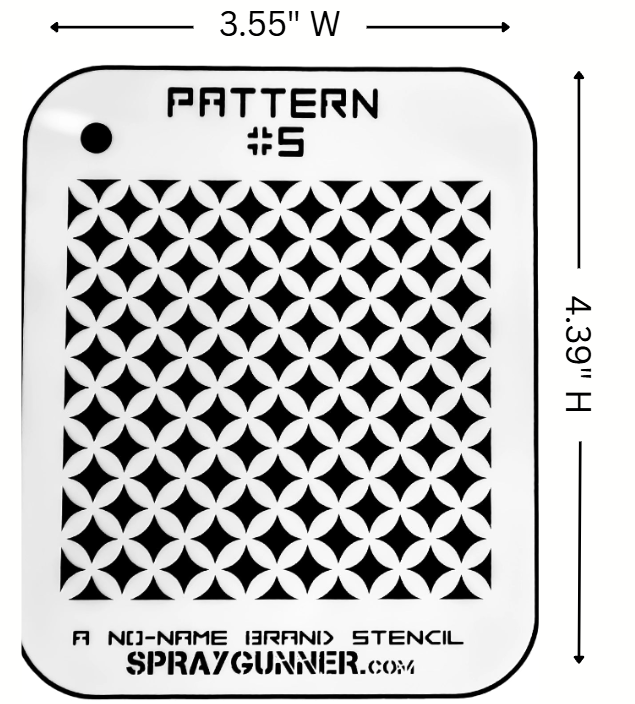 Pattern #5 Stencil for airbrushing by NO-NAME Brand