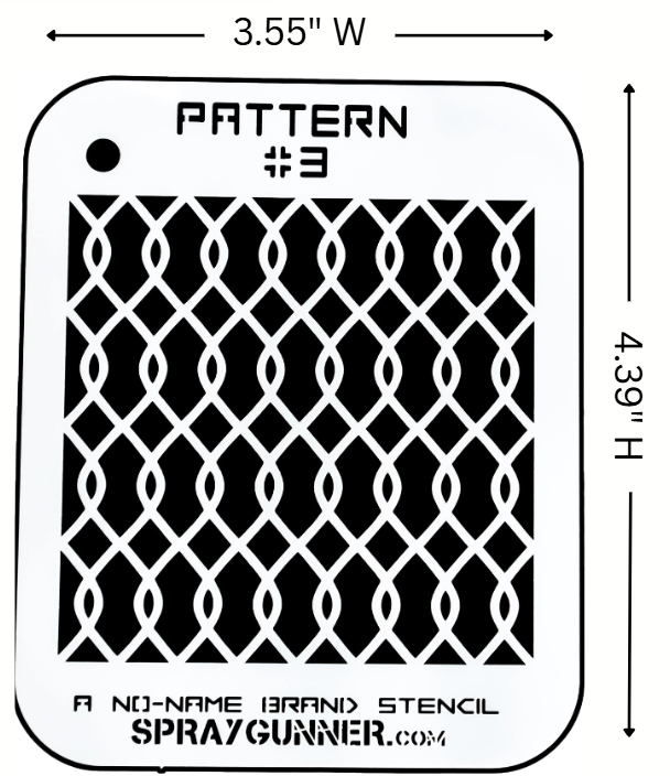 Pattern #3 Stencil for airbrushing by NO-NAME Brand