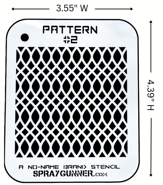 Pattern #2 Stencil for airbrushing by NO-NAME Brand