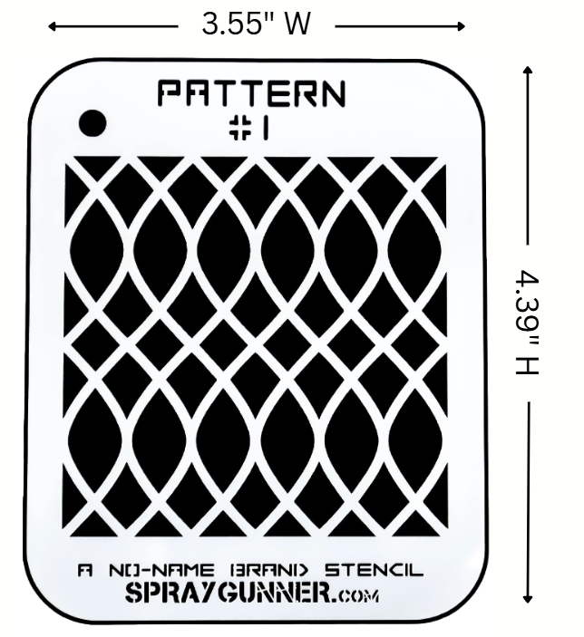 Pattern #1 Stencil for airbrushing by NO-NAME Brand