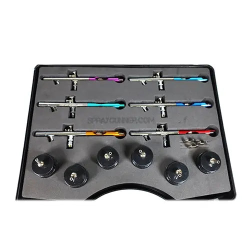 Siphon-Feed Airbrush kit (set of 6) by NO-NAME Brand
