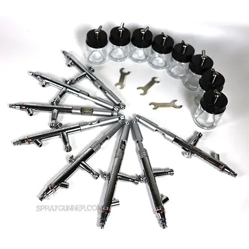 Siphon-Feed Airbrush kit (set of 8) by NO-NAME Brand