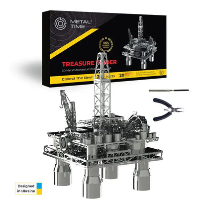 Treasure Finder Oil Rig Metal Model