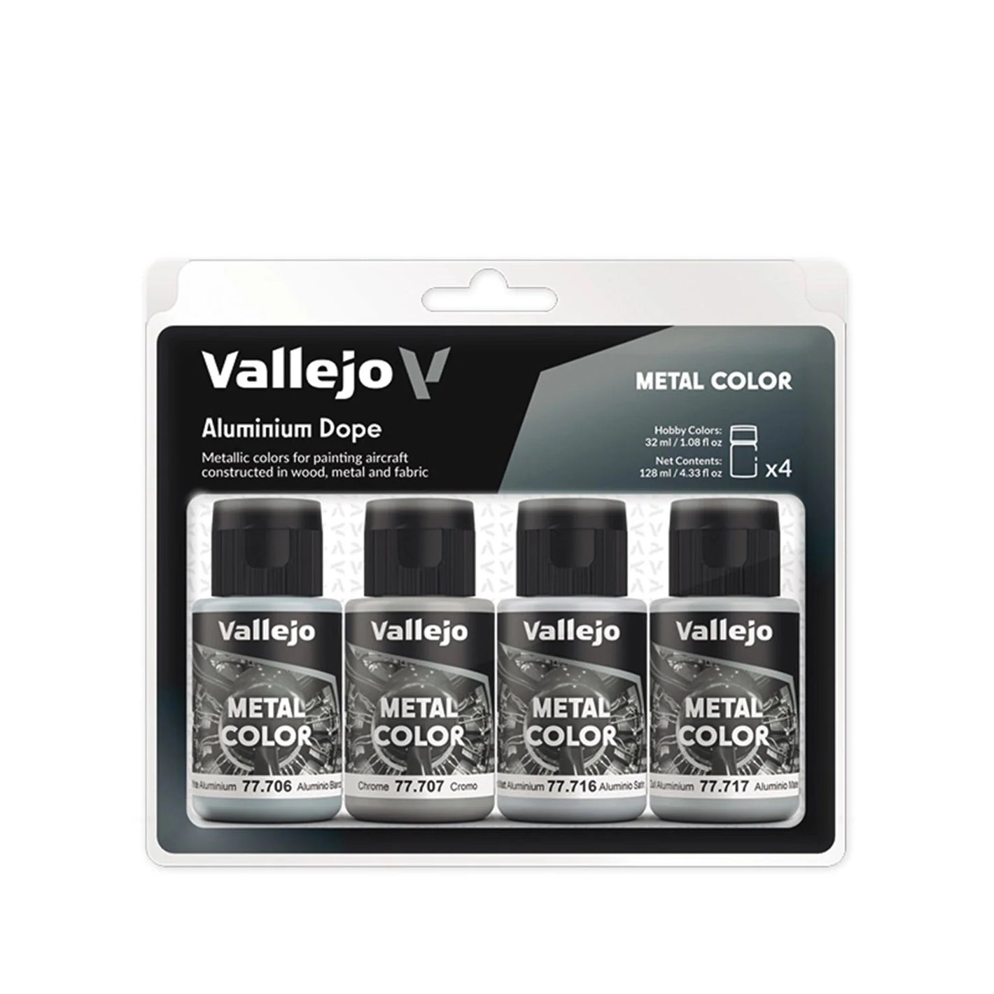 Vallejo Metal Color Aluminium Dope Set