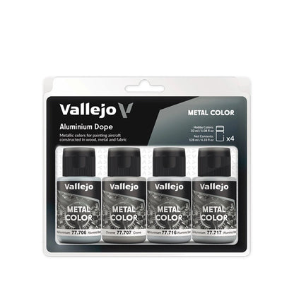 Vallejo Metal Color Aluminium Dope Set