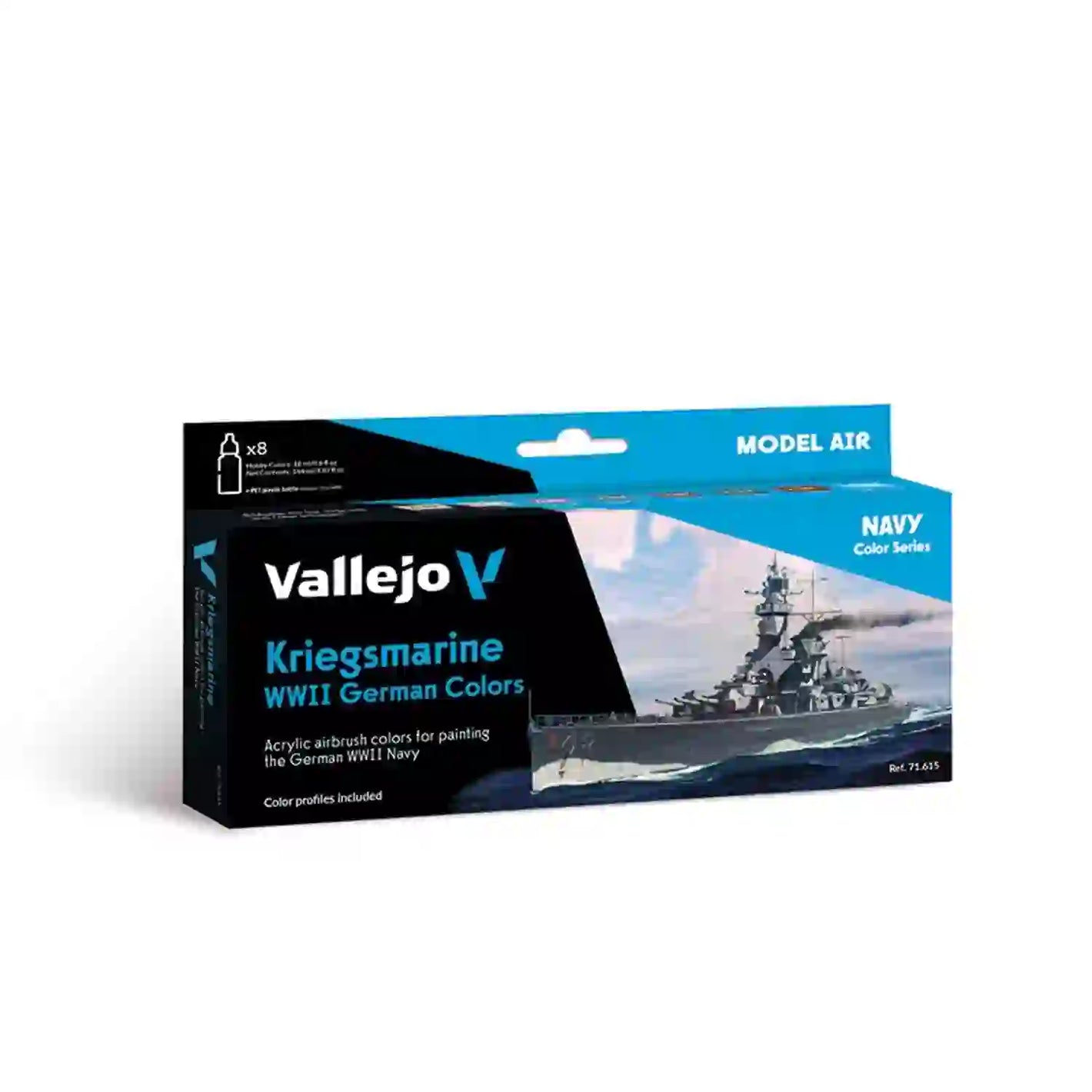 Vallejo Kriegsmarine WWII Paint Set 71.615