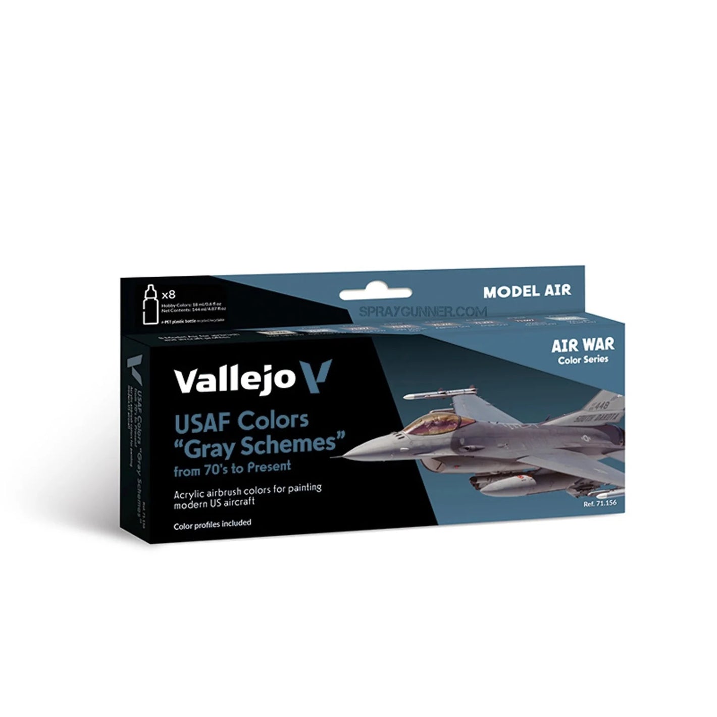 Vallejo Model Air Set: USAF colors “Grey Schemes” from 70’s to present