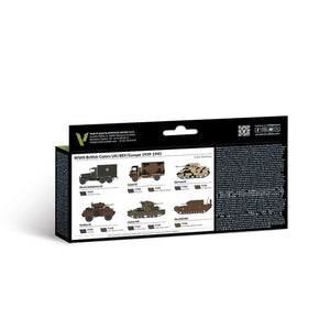 Vallejo Model Air Set: WWII British Colors UK/BEF/Europe 1939-1945